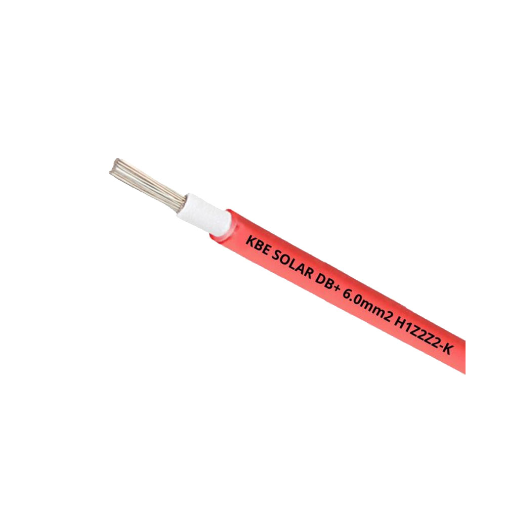 Cable Unifilar Solar PV 6mm2 H1Z2Z2-K 1,5kV Rojo