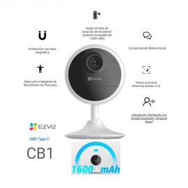 CB1 Cámara Wi-Fi con Batería para Hogar Inteligente