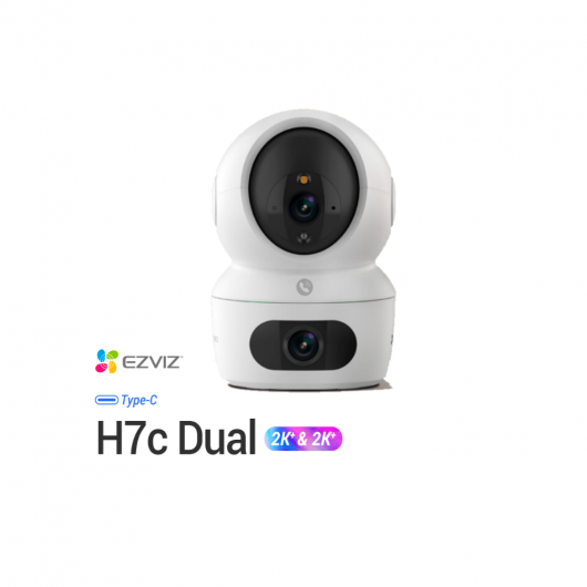 H7c Dual  2K⁺  2K⁺ Cámara Wi-Fi de Doble lente con rotación Horizontal y Vertical