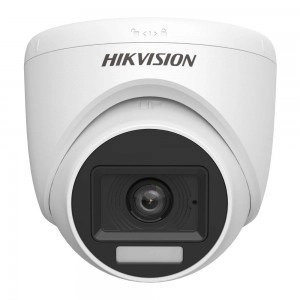 DS-2CE76K0T-LPFS Cámara de torreta fija para interiores con audio, luz e híbrido inteligente 3K